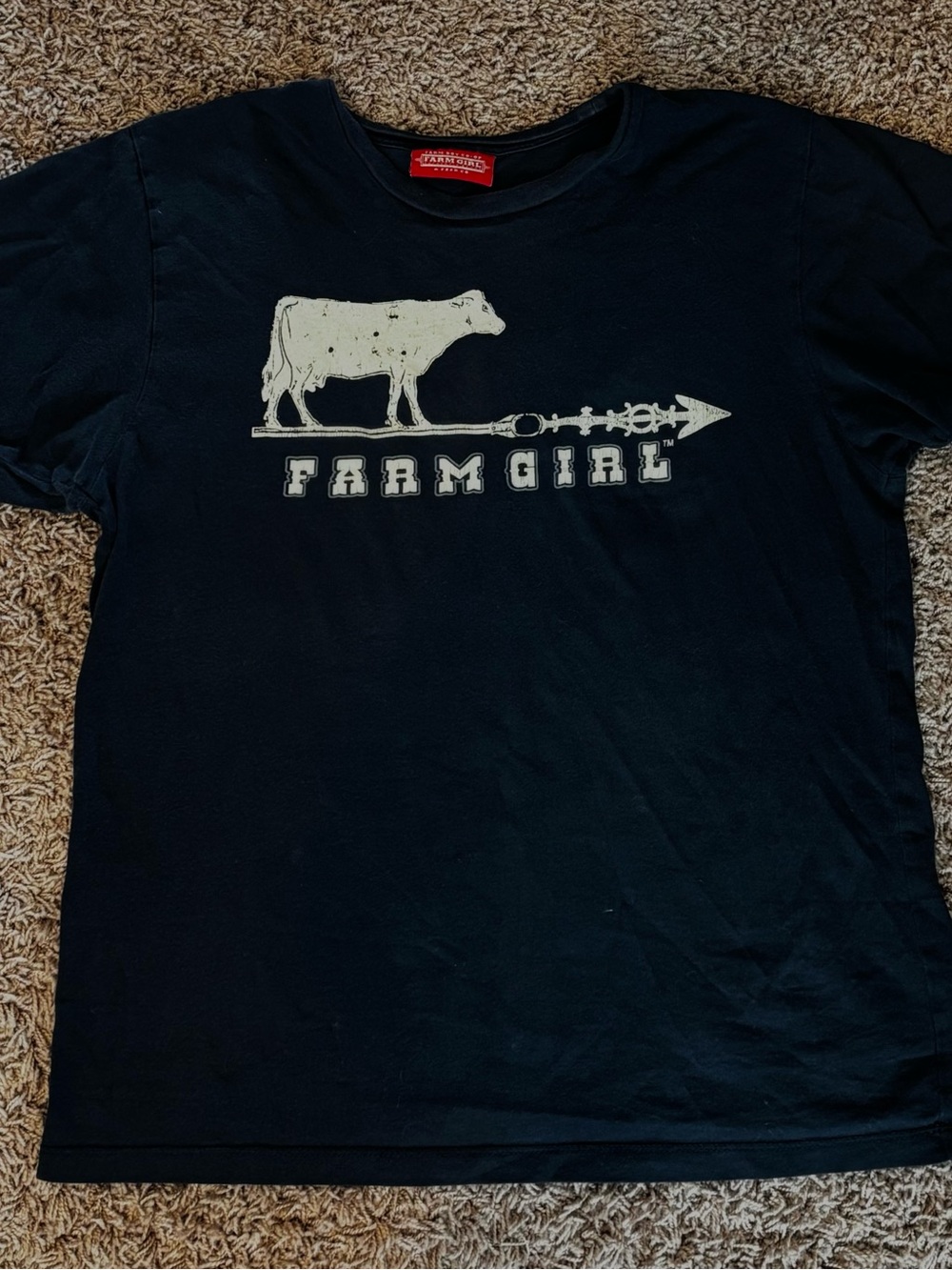 Farm Girl Tee - Navy